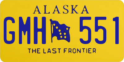 AK license plate GMH551