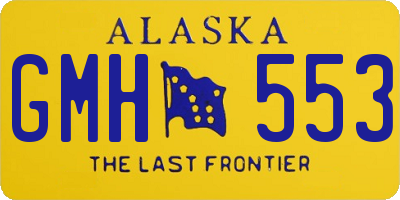 AK license plate GMH553