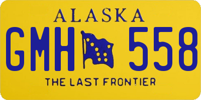 AK license plate GMH558