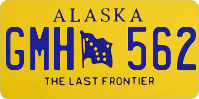 AK license plate GMH562