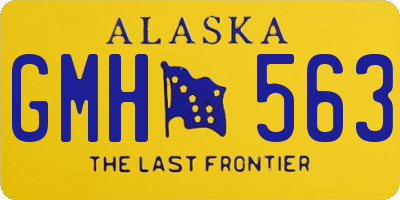 AK license plate GMH563