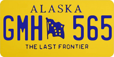 AK license plate GMH565