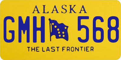 AK license plate GMH568