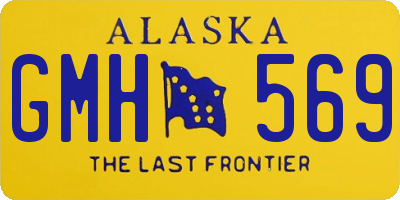 AK license plate GMH569