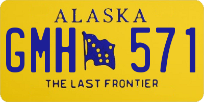 AK license plate GMH571