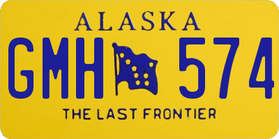 AK license plate GMH574