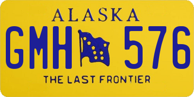 AK license plate GMH576