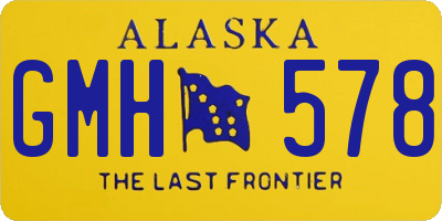 AK license plate GMH578