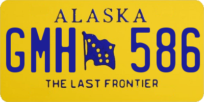 AK license plate GMH586
