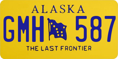 AK license plate GMH587