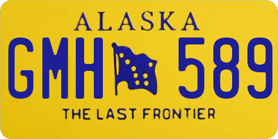 AK license plate GMH589