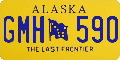 AK license plate GMH590