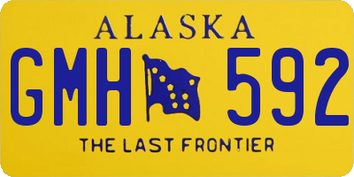 AK license plate GMH592