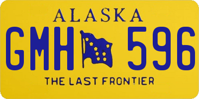 AK license plate GMH596