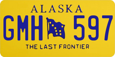 AK license plate GMH597