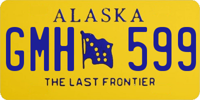 AK license plate GMH599