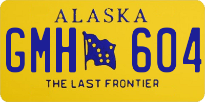 AK license plate GMH604