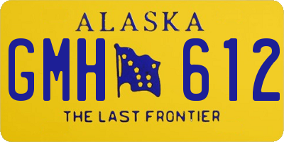 AK license plate GMH612