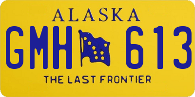 AK license plate GMH613