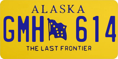 AK license plate GMH614