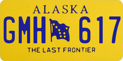 AK license plate GMH617