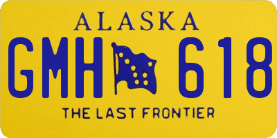 AK license plate GMH618