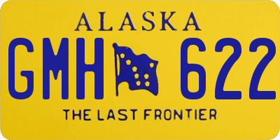 AK license plate GMH622