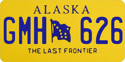 AK license plate GMH626