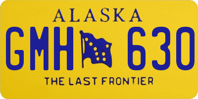AK license plate GMH630