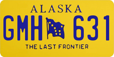 AK license plate GMH631