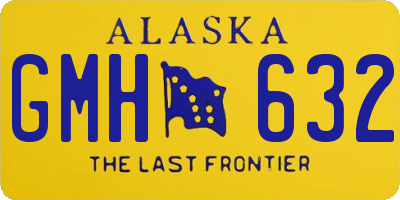 AK license plate GMH632