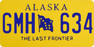 AK license plate GMH634