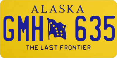 AK license plate GMH635