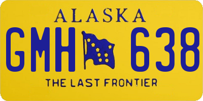 AK license plate GMH638