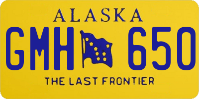 AK license plate GMH650