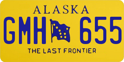 AK license plate GMH655
