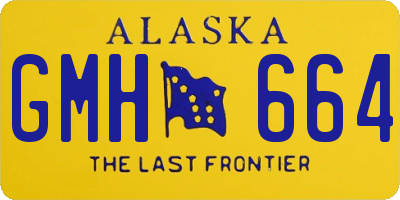 AK license plate GMH664