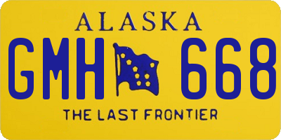 AK license plate GMH668