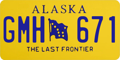 AK license plate GMH671