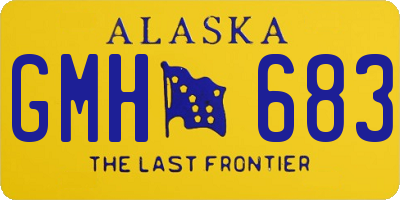 AK license plate GMH683