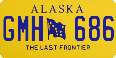 AK license plate GMH686