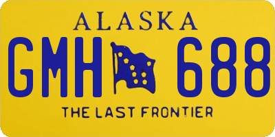 AK license plate GMH688