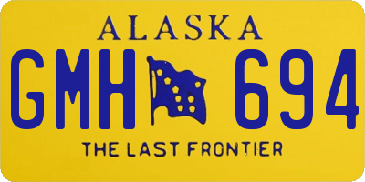 AK license plate GMH694