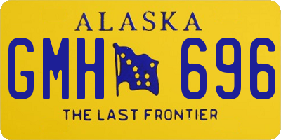 AK license plate GMH696