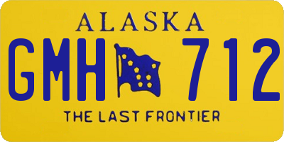 AK license plate GMH712