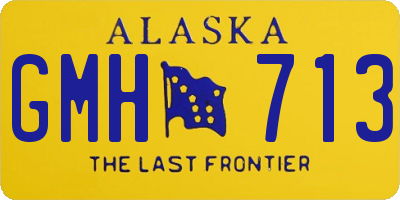 AK license plate GMH713