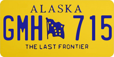 AK license plate GMH715