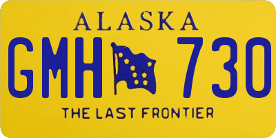 AK license plate GMH730