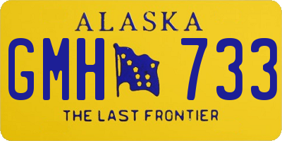AK license plate GMH733