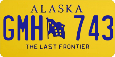 AK license plate GMH743